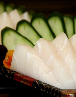 Peixe Branco - Sashimi - Shizen Restaurante Japonês