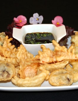 Tempurá de Legumes - Porções - Shizen Restaurante Japonês