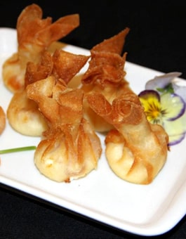 Trouxinha de Camarão e Cream Cheese - Porções - Shizen Restaurante Japonês